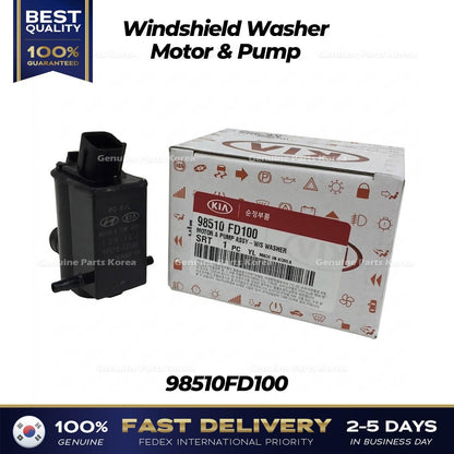 Genuine Windshield Washer Motor & Pump 98510FD100 for Kia Sorento
