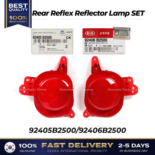 Genuine Rear Reflex Reflector Lamp SET 92405B2500 92406B2500 for Kia Soul