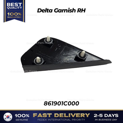 Genuine Delta Garnish RH 861901C000 for Hyundai Getz