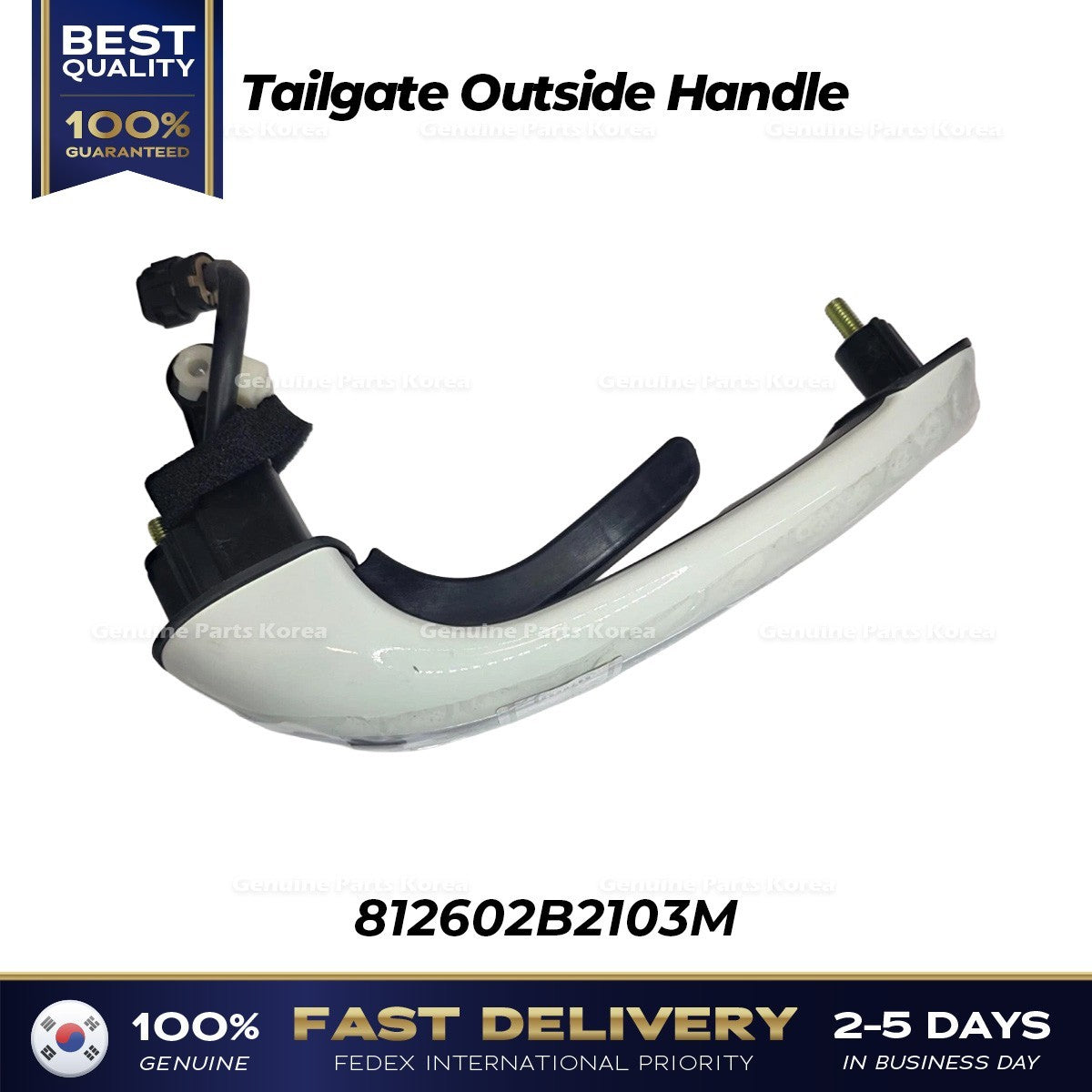 Genuine Tailgate Outside Handle 812602B2103M for Hyundai Santa Fe