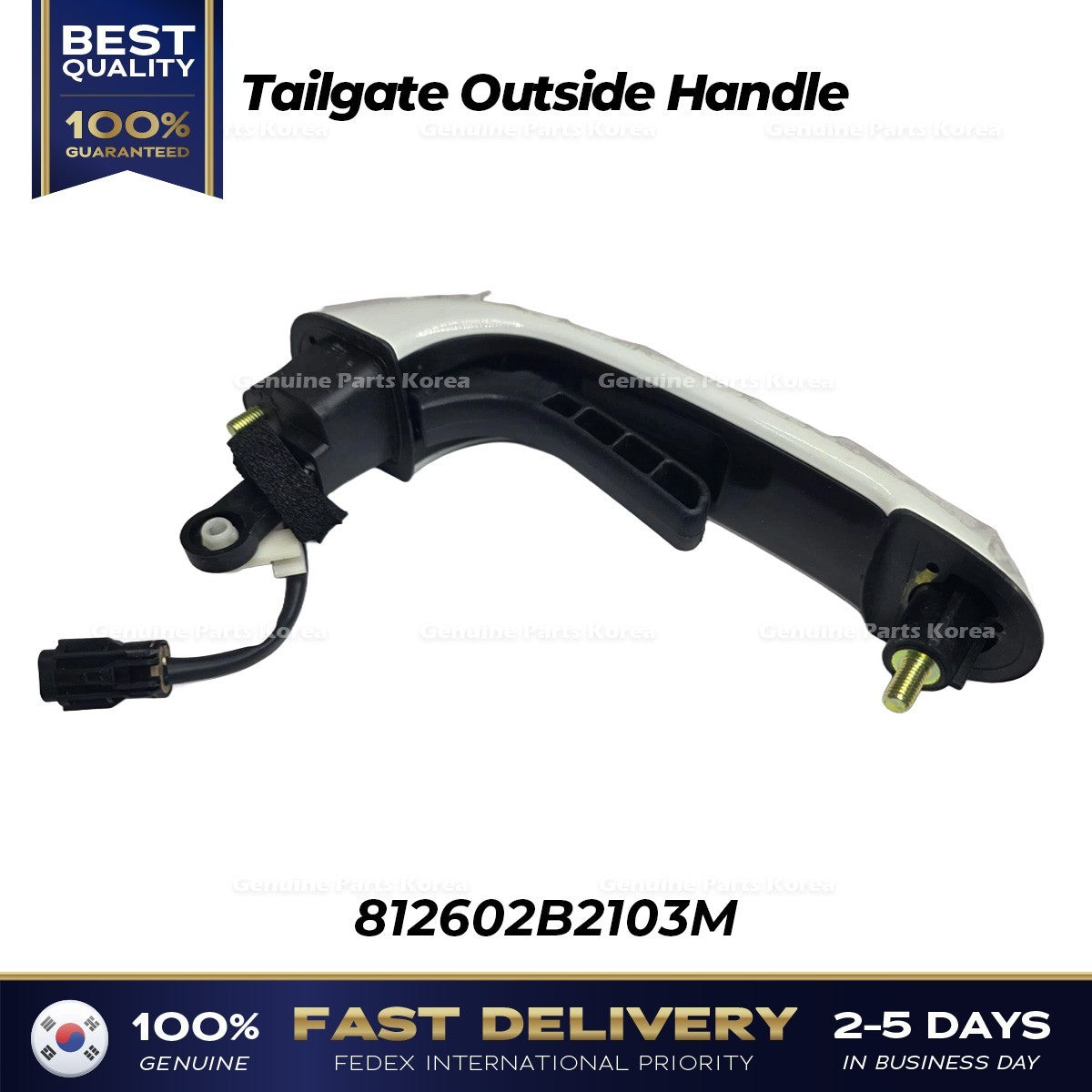 Genuine Tailgate Outside Handle 812602B2103M for Hyundai Santa Fe