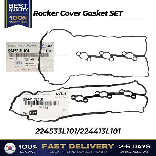 Genuine Rocker Cover Gasket SET 224533L101 224413L101 for Hyundai Genesis Kia