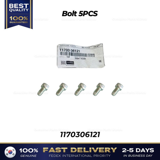Genuine Bolt 5PCS 1170306121 for Hyundai Kia