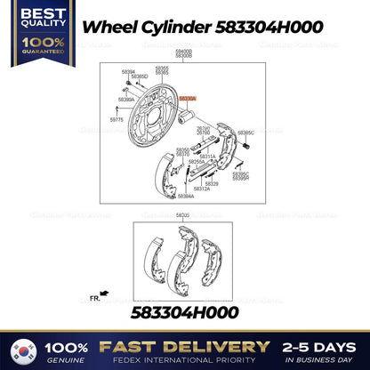 Genuine  Wheel Cylinder 583304H000 for Hyundai H-1
