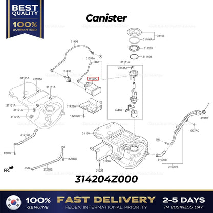 Genuine Canister 314204Z000 for Hyundai Santa Fe Sport Kia Sorento