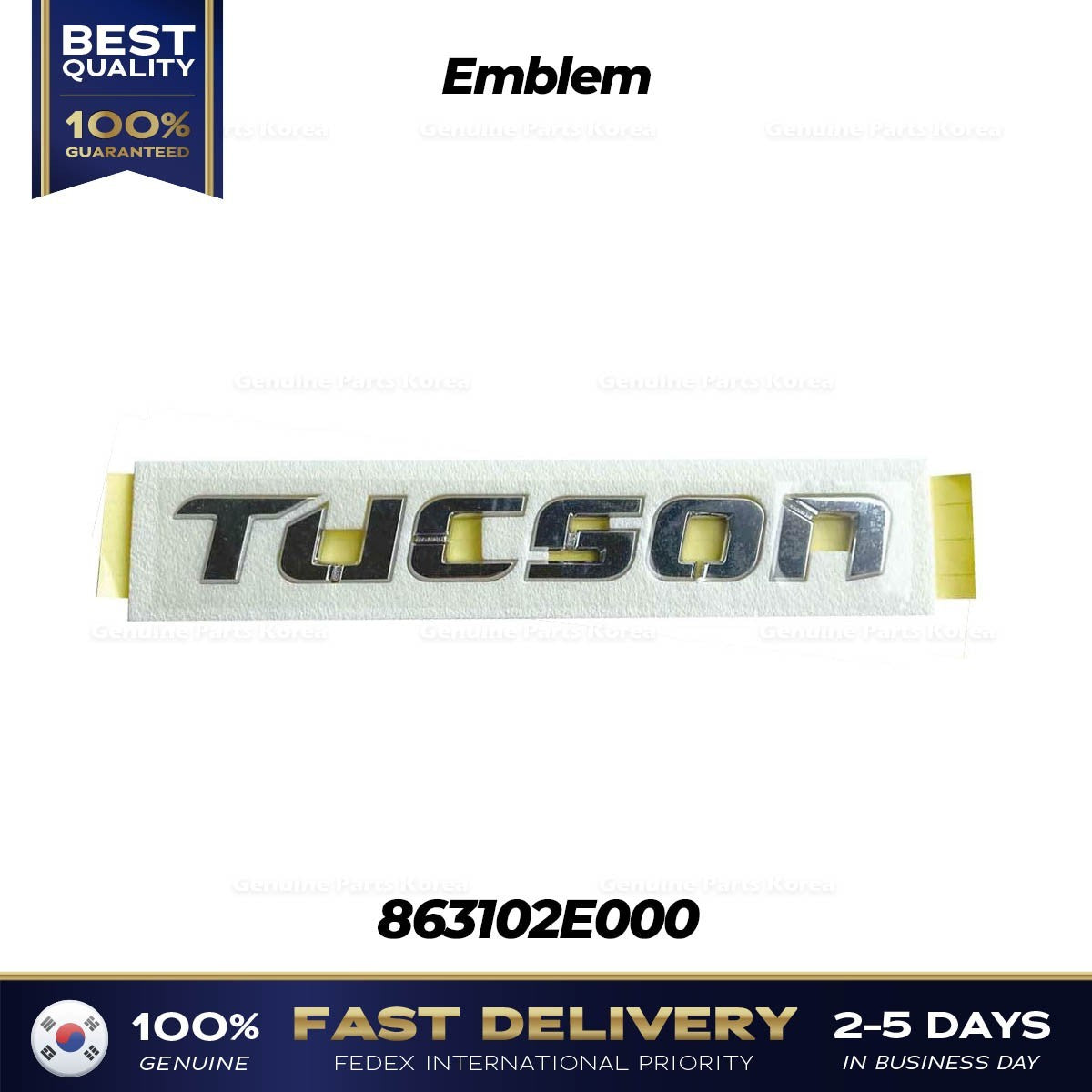 Genuine Emblem 863102E000 for Hyundai Tucson