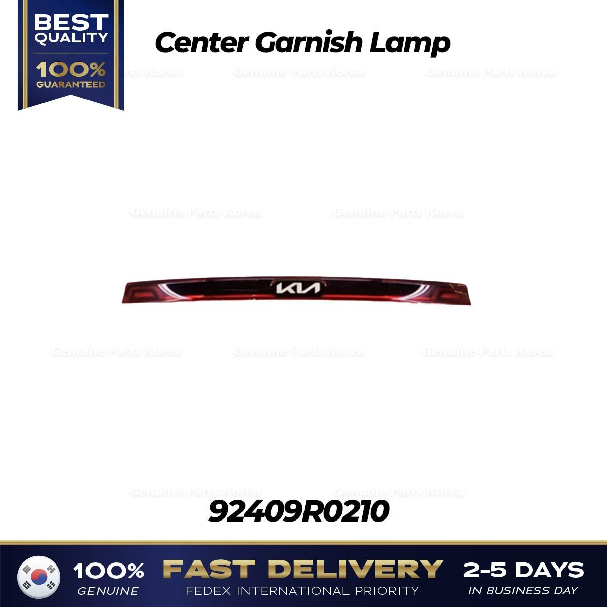 Genuine Center Garnish Lamp 92409R0210 for Kia Carnival
