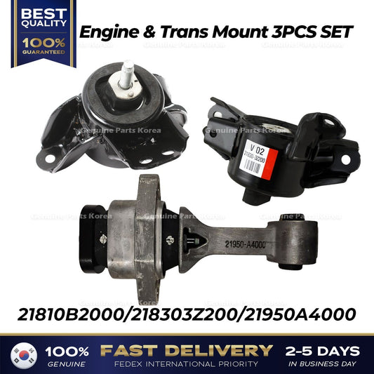 Genuine Engine & Trans Mount 3PCS SET for Kia Soul