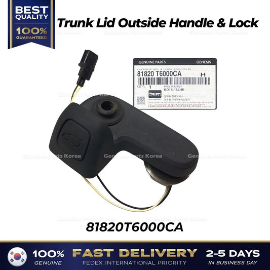 Genuine Trunk Lid Outside Handle & Lock 81820T6000CA for Genesis GV80