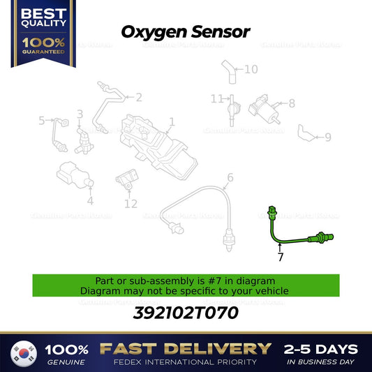 Genuine Oxygen Sensor 392102T070 for Hyundai Genesis G80 GV70 GV80