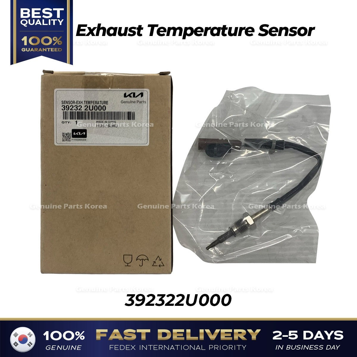 Genuine Exhaust Temperature Sensor 392322U000 for Hyundai Tucson Kona