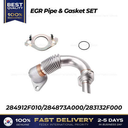 Genuine EGR Pipe & Gasket SET 284912F010 for Hyundai Tucson Kia Sorento