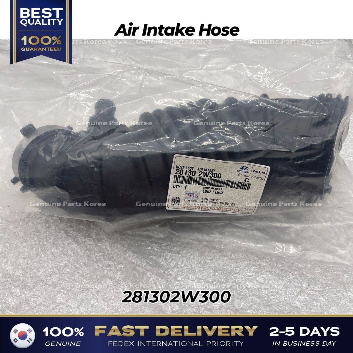 Genuine Air Intake Hose 281302W300 for Hyundai Santa Fe Kia Sorento