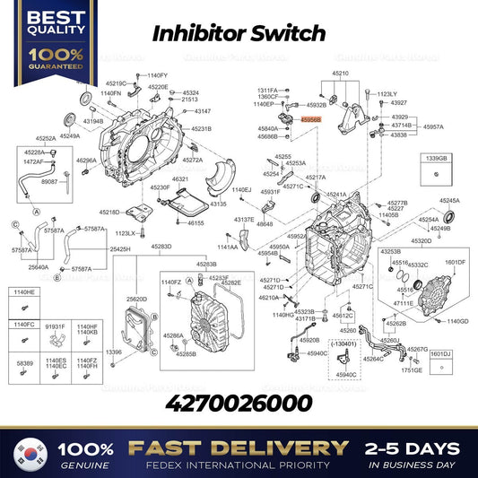 Genuine Inhibitor Switch 4270026000 for Kia Optima
