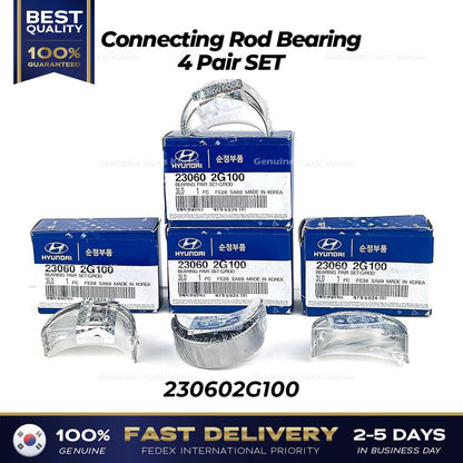 Genuine Connecting Rod Bearing 4 Pair SET 230602G100 for Hyundai Sonata Tucson