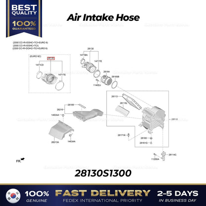 Genuine Air Intake Hose 28130S1300 for Hyundai Santa Fe Kia Sorento