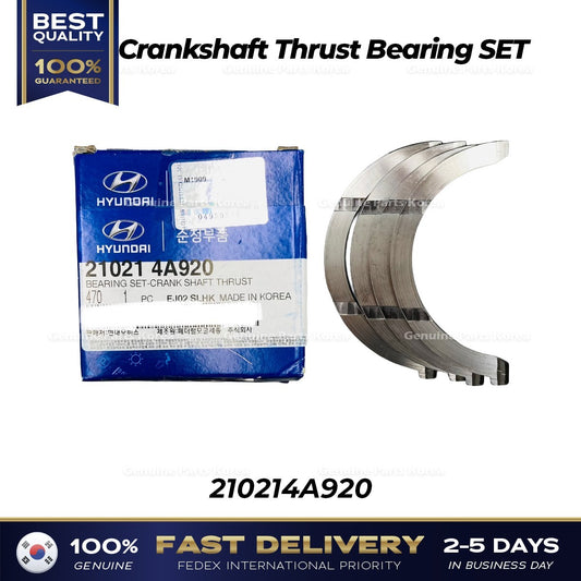 Genuine Crankshaft Thrust Bearing SET 210214A920 for Hyundai H1 H350