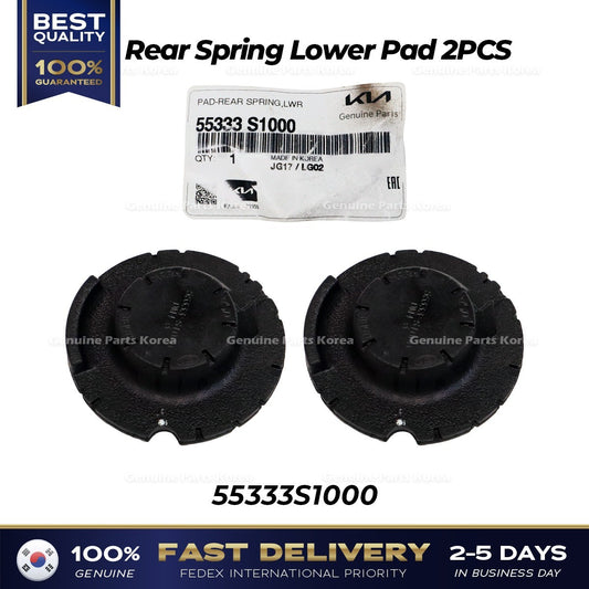 Genuine Rear Spring Lower Pad 2PCS 55333S1000 for Hyundai Palisade Kia Sorento