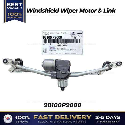 Genuine Windshield Wiper Motor & Link 98100P9000 for Hyundai Palisade