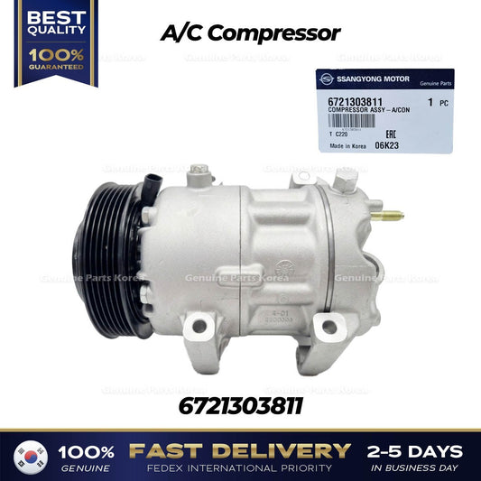 Genuine A/C Compressor 6721303811 for Ssangyong Korando