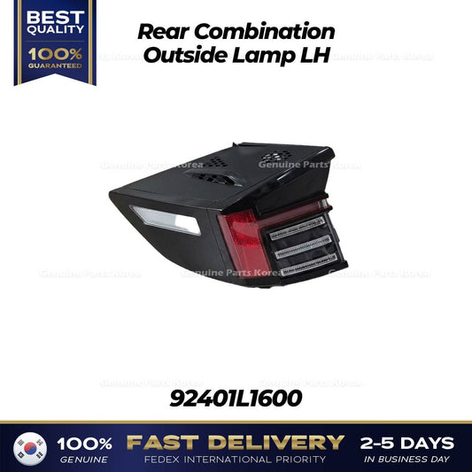 Genuine Rear Combination Outside Lamp LH 92401L1600 for Hyundai Sonata