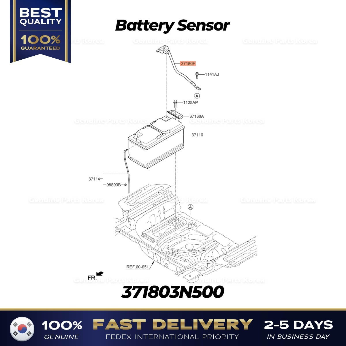 Genuine Battery Sensor 371803N500 for Hyundai Equus Genesis
