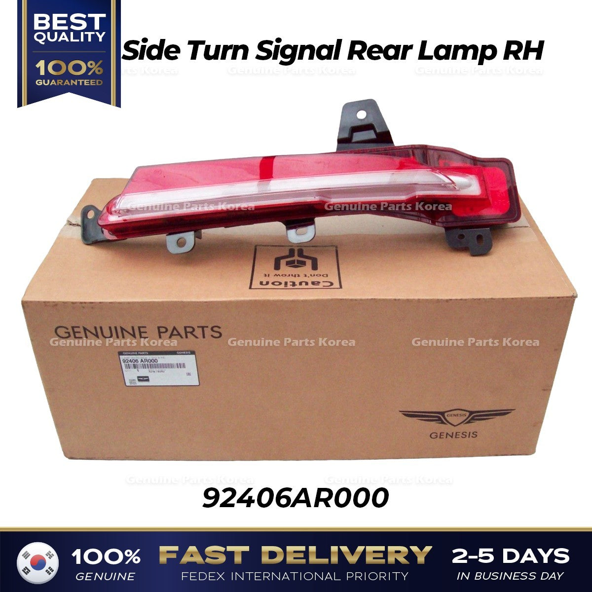 Genuine Side Turn Signal Rear Lamp RH 92406AR000 for Hyundai Genesis GV70