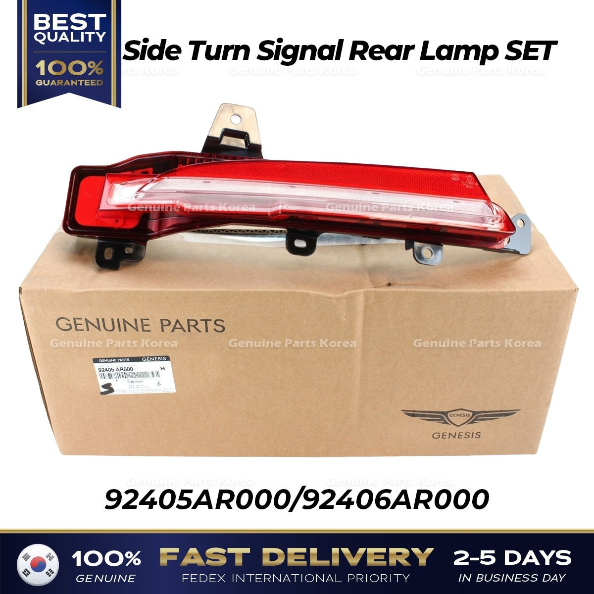 Genuine Side Turn Signal Rear Lamp SET 92405AR000 92406AR000 for Genesis GV70
