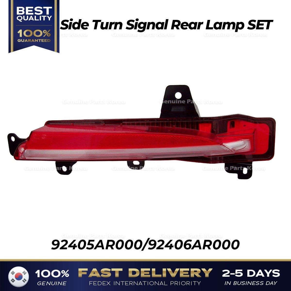 Genuine Side Turn Signal Rear Lamp SET 92405AR000 92406AR000 for Genesis GV70