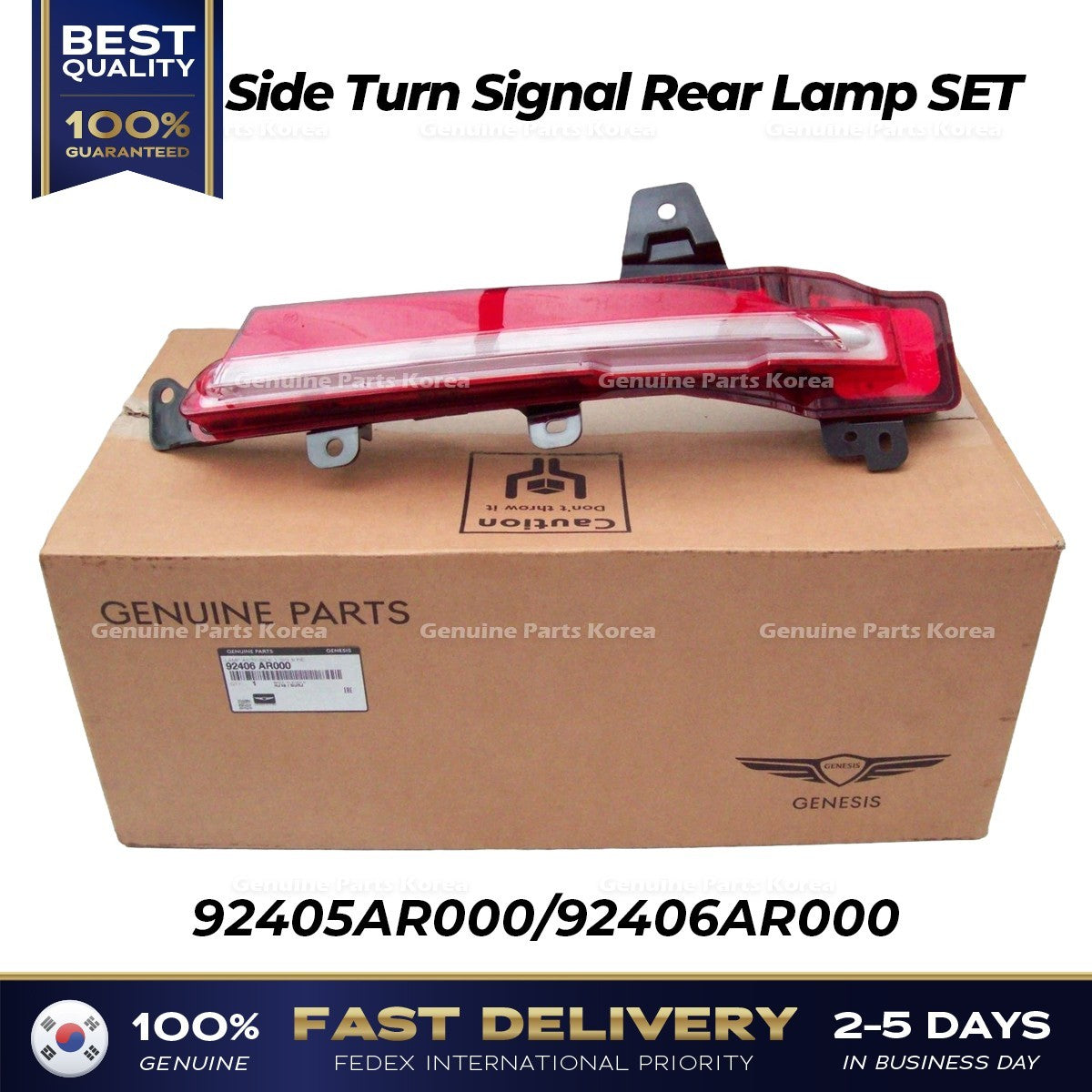 Genuine Side Turn Signal Rear Lamp SET 92405AR000 92406AR000 for Genesis GV70