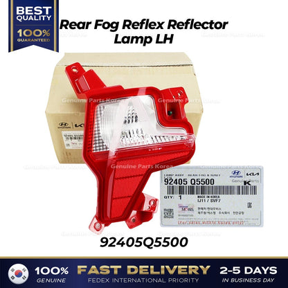 Genuine Rear Fog Reflex Reflector Lamp LH 92405Q5500 for Kia Seltos