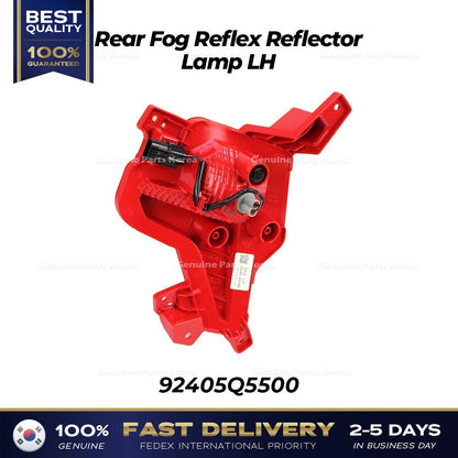 Genuine Rear Fog Reflex Reflector Lamp LH 92405Q5500 for Kia Seltos