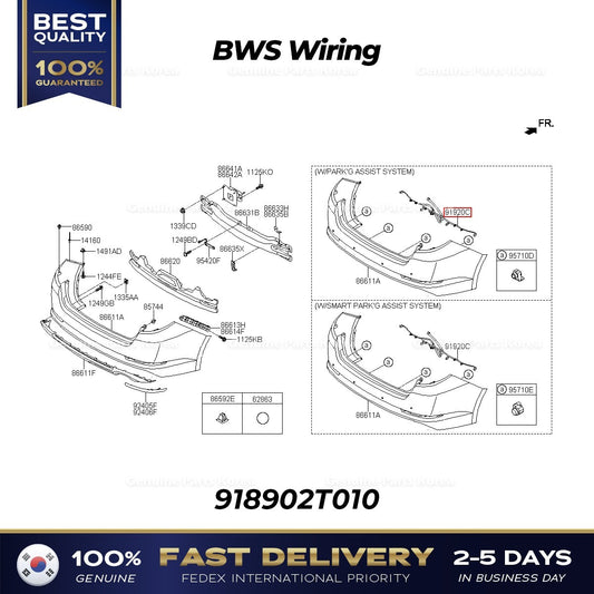 Genuine BWS Wiring 918902T010 for Kia Optima