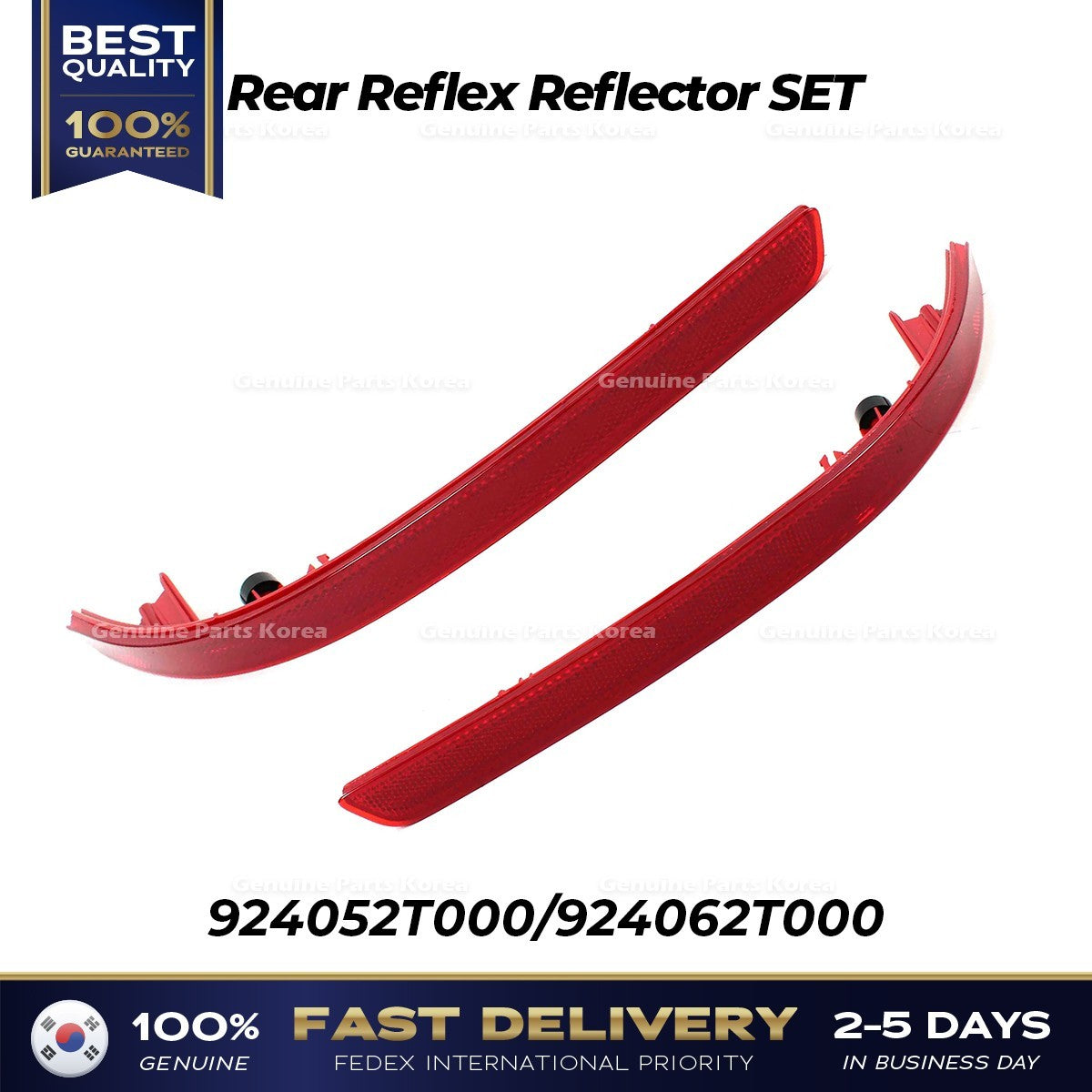 Genuine Rear Reflex Reflector SET 924052T000 924062T000 for Kia Optima