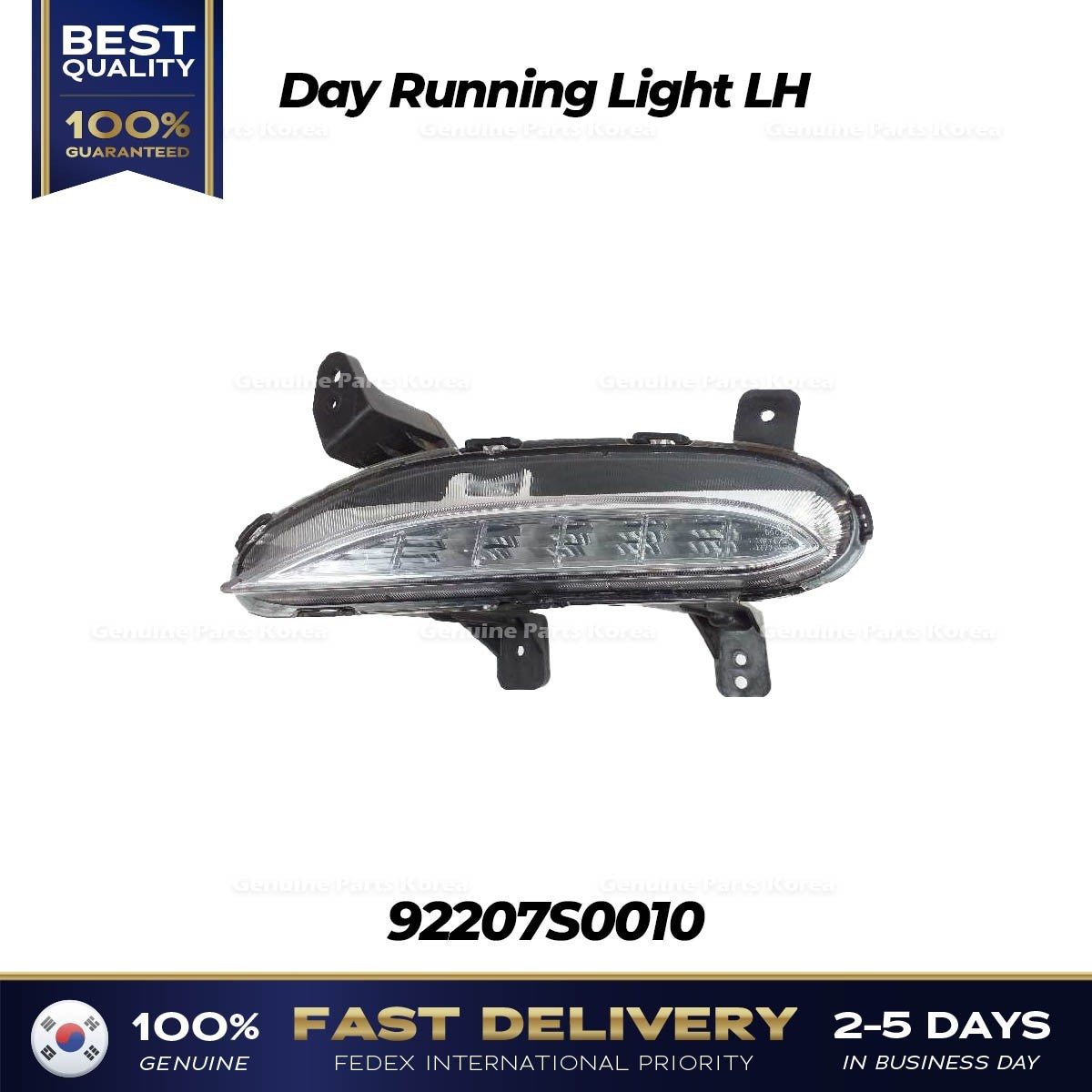 Genuine Day Running Light LH 92207S0010 for Hyundai i30