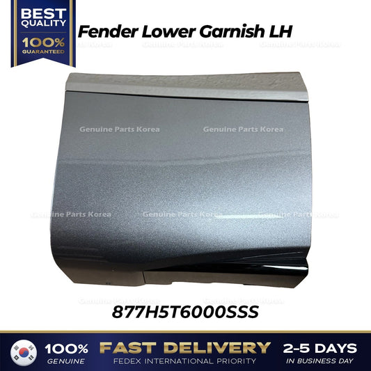 Genuine Fender Lower Garnish LH 877H5T6000SSS for Hyundai Genesis GV80