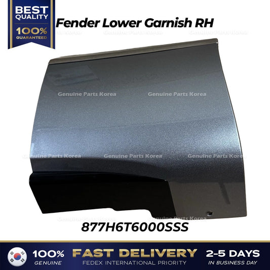 Genuine Fender Lower Garnish RH 877H6T6000SSS for Hyundai Genesis GV80