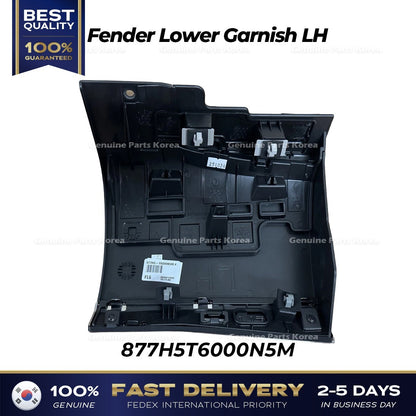 Genuine Fender Lower Garnish LH 877H5T6000N5M for Hyundai Genesis GV80