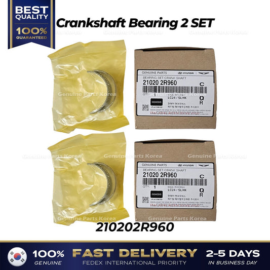 Genuine Crankshaft Bearing 2 SET 210202R960 for Hyundai Genesis GV70 G80