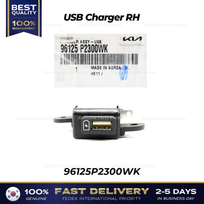 Genuine USB Charger RH 96125P2300WK for Kia Sorento Sportage