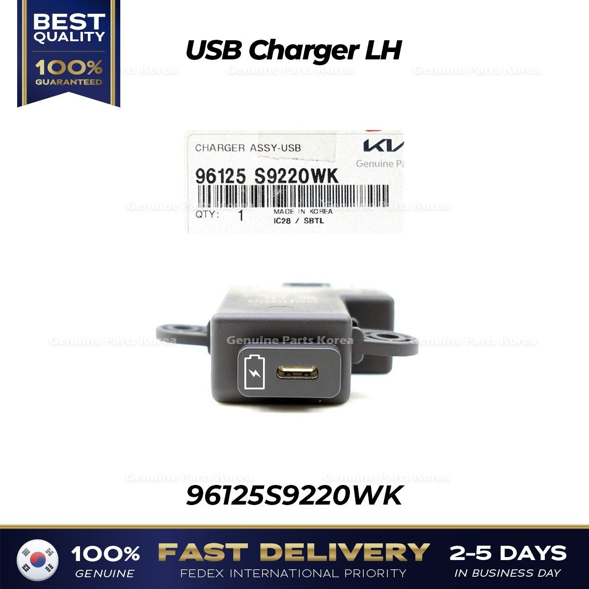 Genuine USB Charger LH 96125S9220WK for Kia Sorento Sportage