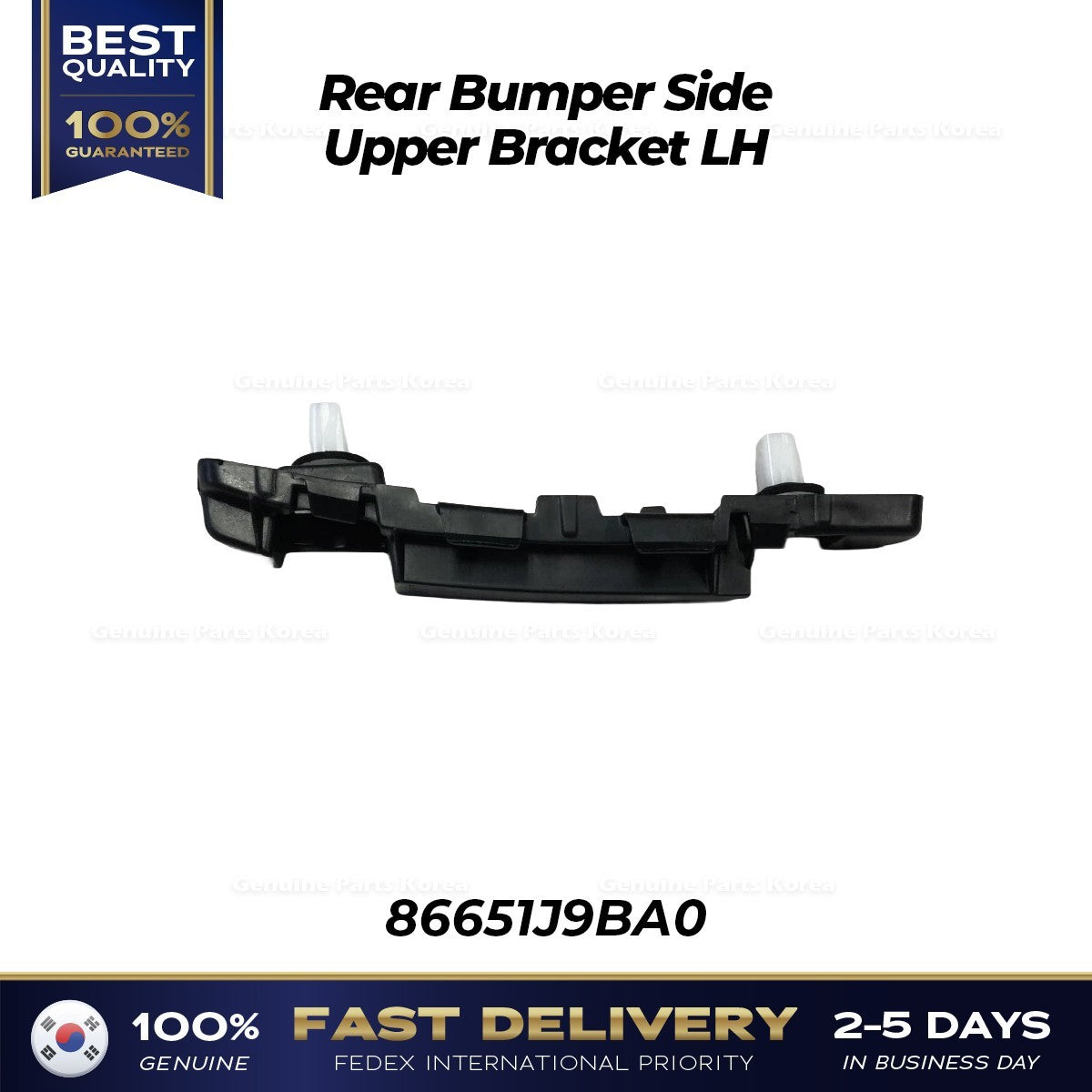 Genuine Rear Bumper Side Upper Bracket LH 86651J9BA0 for Hyundai Kona