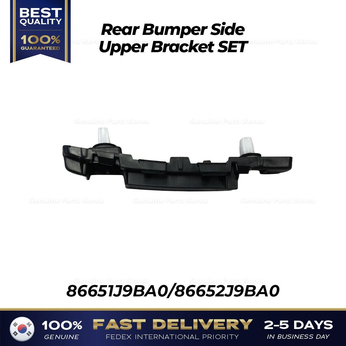 Genuine Rear Bumper Side Upper Bracket SET 86651J9BA0 86652J9BA0 for Kona