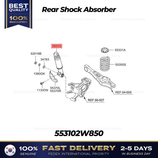 Genuine Rear Shock Absorber 553102W850 for Hyundai Grand Santa Fe