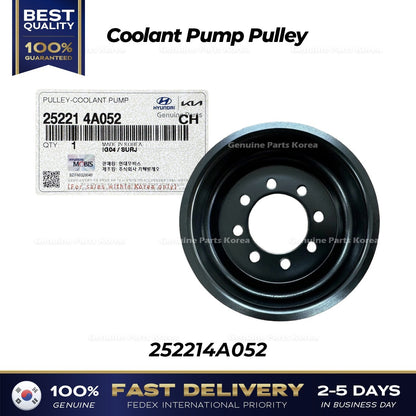 Genuine Coolant Pump Pulley 252214A052 for Hyundai Solati Mighty H100