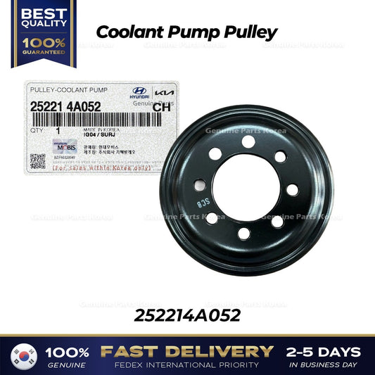 Genuine Coolant Pump Pulley 252214A052 for Hyundai Solati Mighty H100