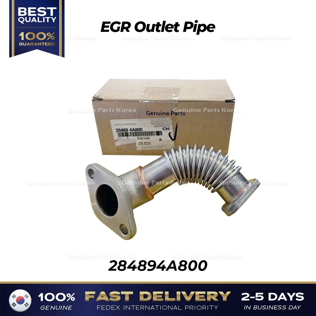 Genuine EGR Outlet Pipe 284894A800 for Hyundai Porter II