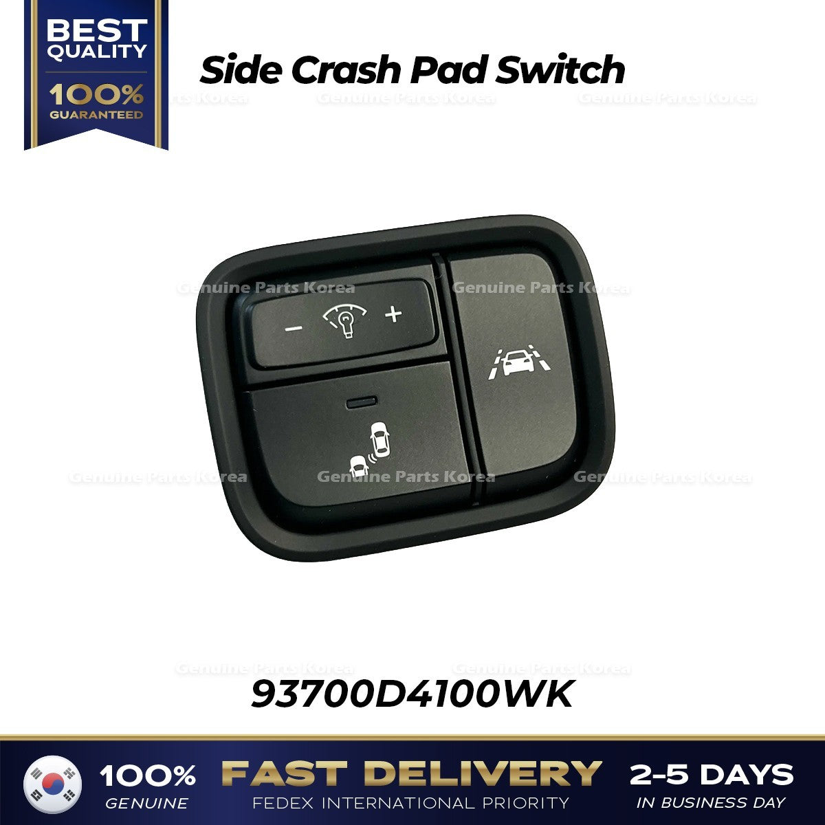 Genuine Side Crash Pad Switch 93700D4100WK for Kia Optima