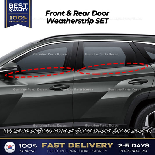 Genuine Front & Rear Door Weatherstrip SET for Hyundai Santa Cruz Tucson
