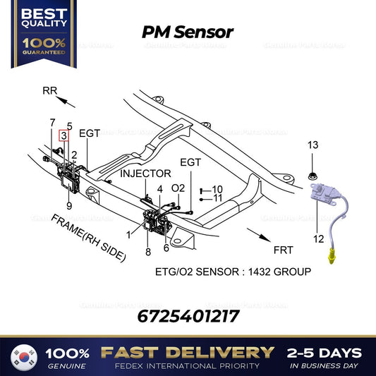 Genuine PM Sensor 6725401217 for Ssangyong Musso Sports